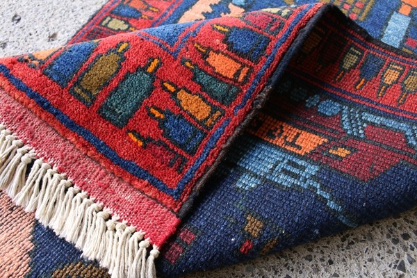 War Rug ウォーラグ 88×57cm アフガニスタン産 トルクメン族作