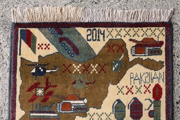 アフガンウォーラグ　85×145cm War Rug ウォーラグ 78×65cm アフガニスタン産 トルクメン族作