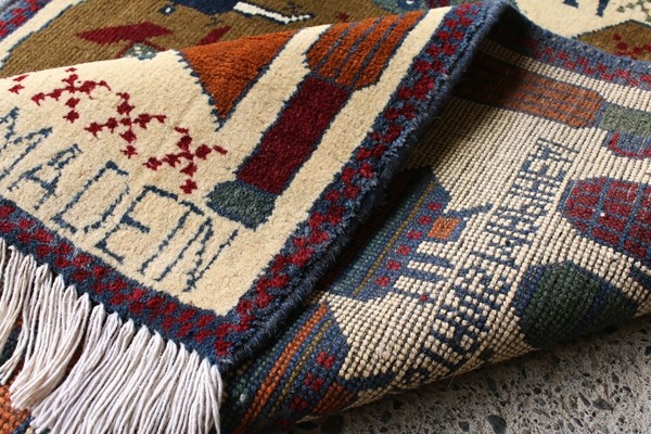 アフガンウォーラグ　85×145cm War Rug ウォーラグ 78×65cm アフガニスタン産 トルクメン族作