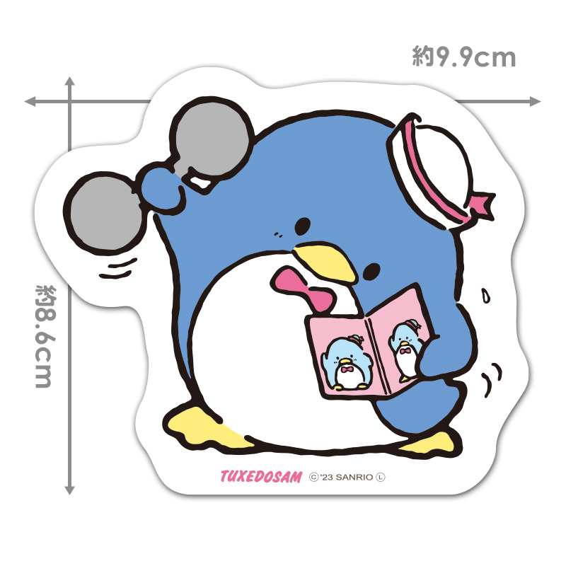 sanrio（サンリオ） 薄型ダイカットマグネットステッカー タキシード