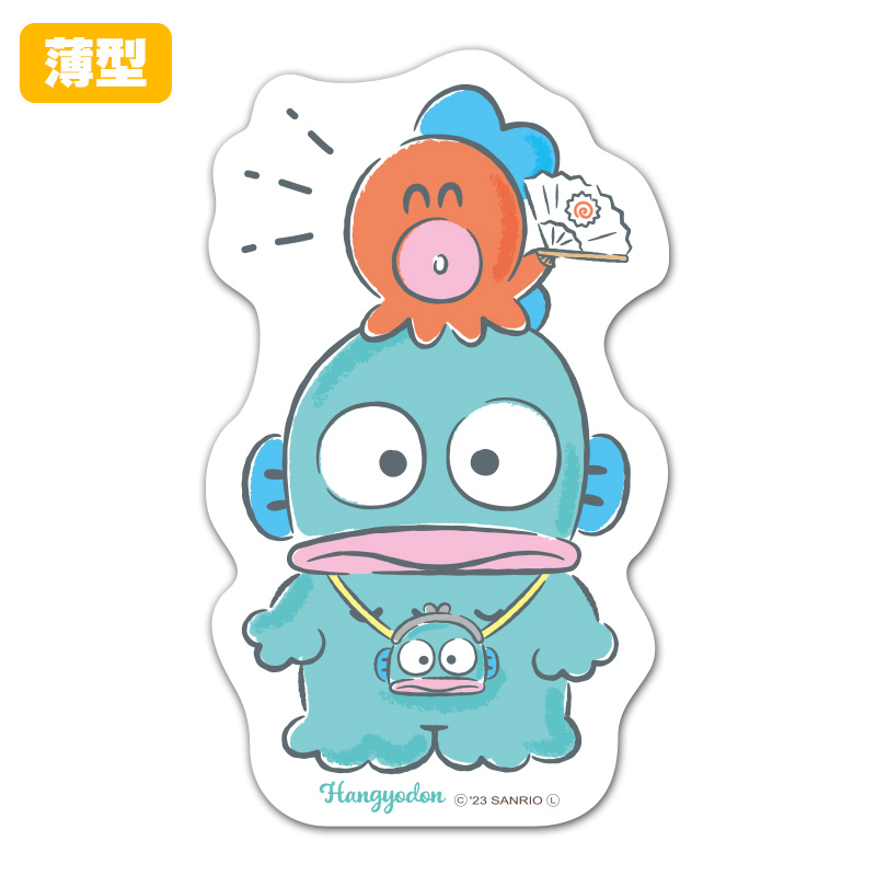 sanrio 薄型ダイカットマグネットステッカー ハンギョドン
