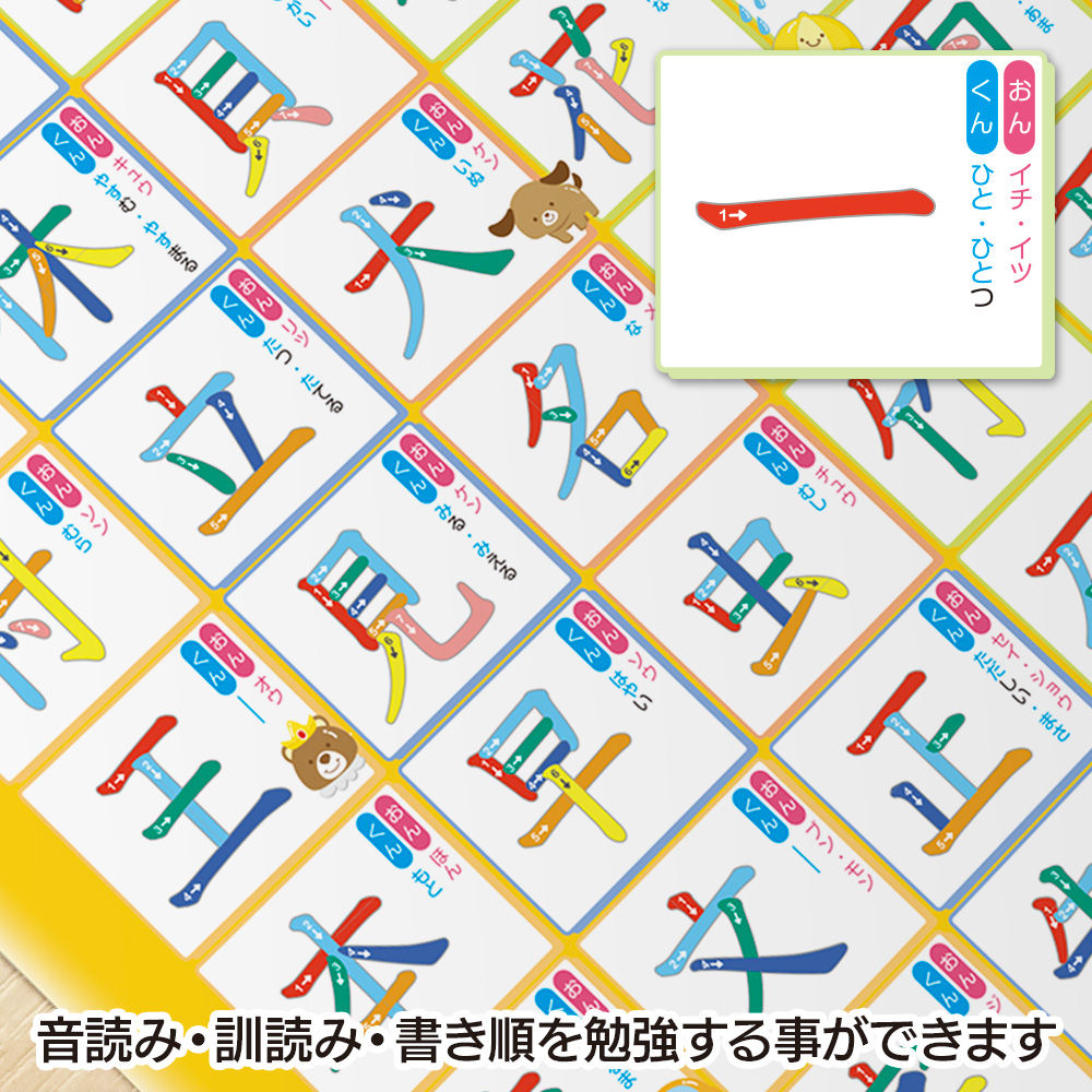 お風呂でも使える！ 小学1年生の漢字表ポスター マグネットシート製 おふろポスター 宅配便限定 :B13034026:マグネットパークYahoo!店  - 通販 - Yahoo!ショッピング