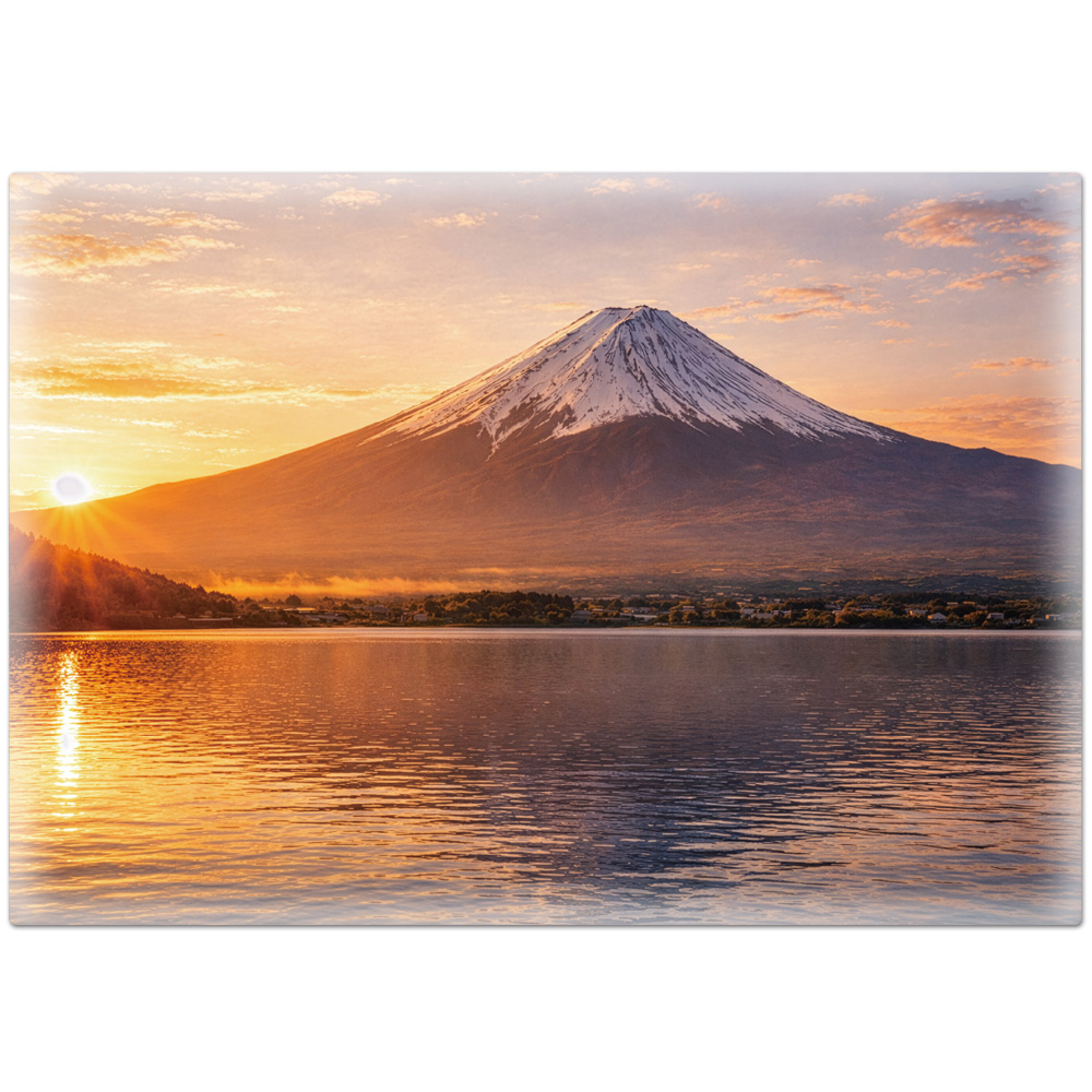 AIアートお風呂ポスター 富士山 朝 マグネットシート製 宅配便限定 関連画像1
