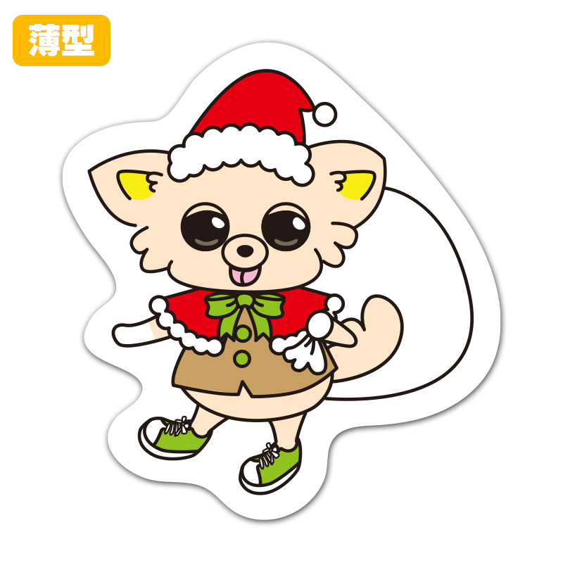 Yahoo! Yahoo!ショッピング(ヤフー ショッピング)薄型ダイカットマグネットステッカー ちま 全身 クリスマス 室内用 ゆうパケット対応210円〜