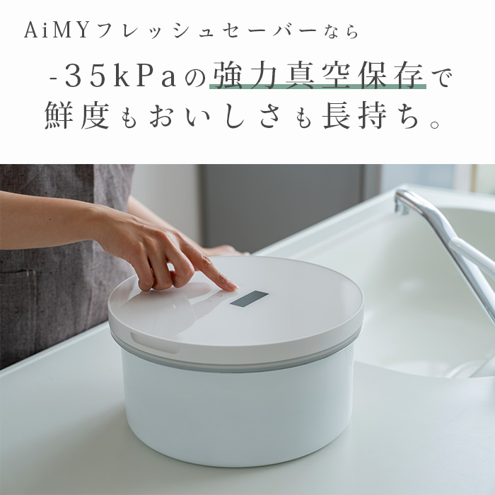 真空保存容器 5L ステンレス 電動 フレッシュセーバー 自動真空 鮮度