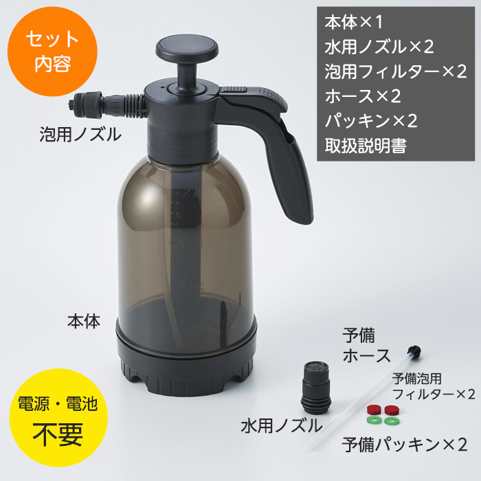 COGIT（コジット） ポンプ式ジェット泡洗浄クリーナー 洗車 洗う 洗浄