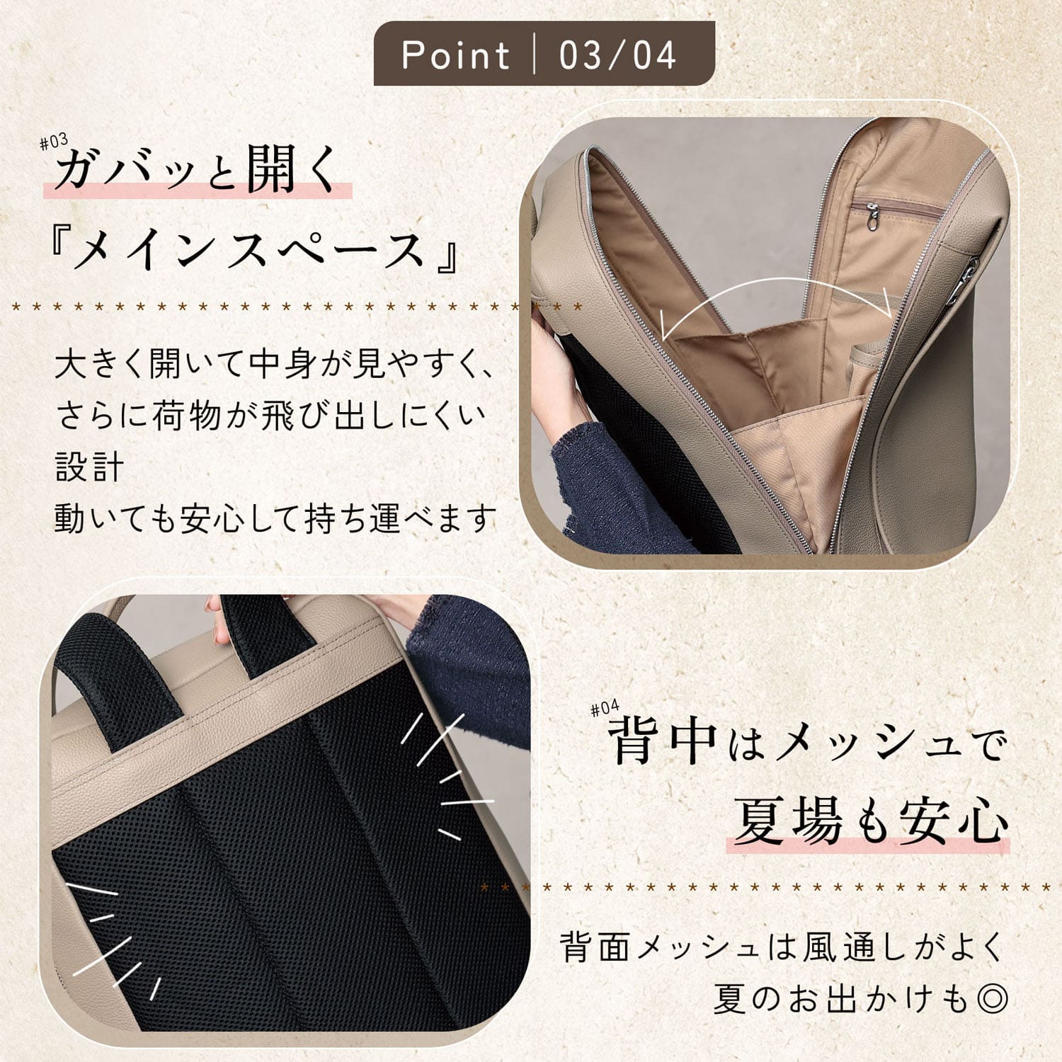 バックパック レディース 本革 A4 14インチ PC収納可 リュックサック 大容量 牛革 撥水 レザー ユニセックス メンズ 通勤 通学 ビジネス カジュアル 3WAY / LR3の画像