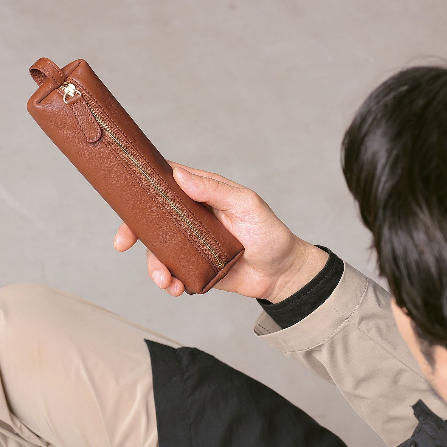 BLUE SINCERE（ブルーシンシア） ペン5本と小物が入る ペンケース 本革