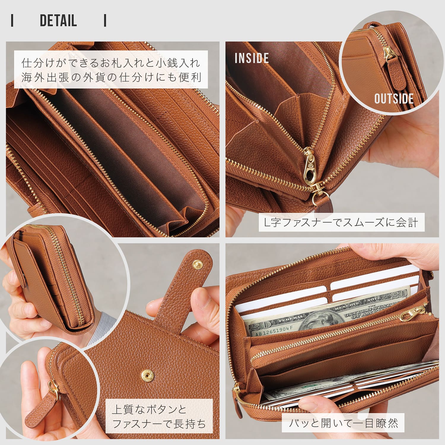 期間限定大幅値下げ！新品 本革 レザー ダブル長財布 ウォレット 長財布 通帳 BLUE SINCERE（ブルーシンシア） 通帳も入る 長財布 メンズ 本革 大