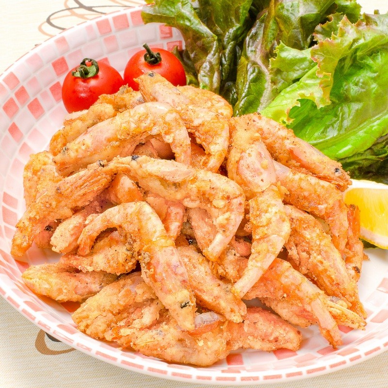 甘海老唐揚げ 皿盛り