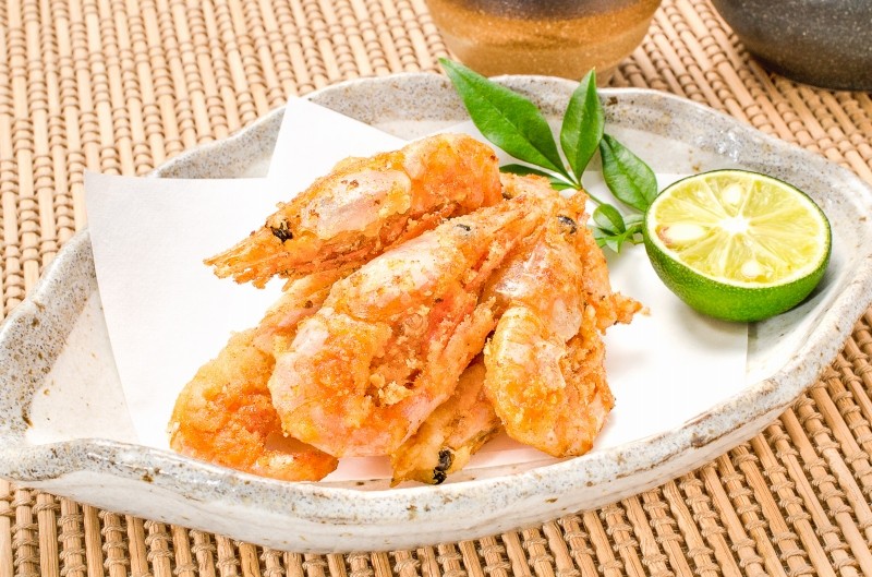 甘海老唐揚げ 盛り付け1