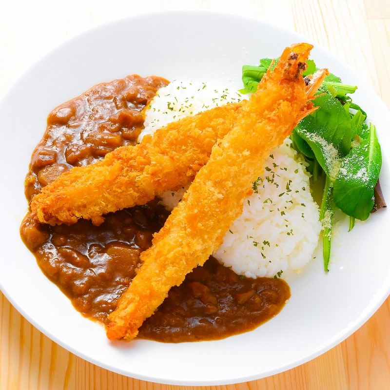 有頭エビフライ