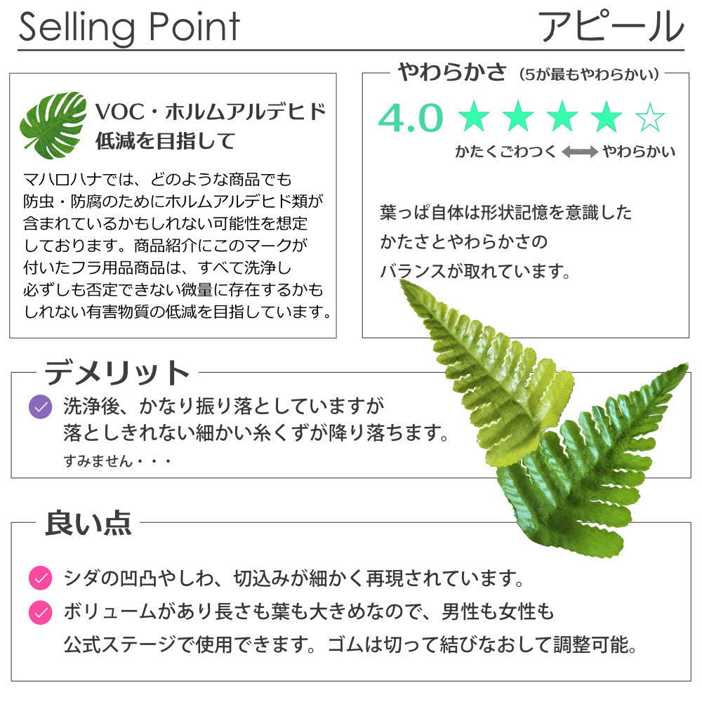 フラダンスやタヒチダンスのブレスレットシダのパラパライ"