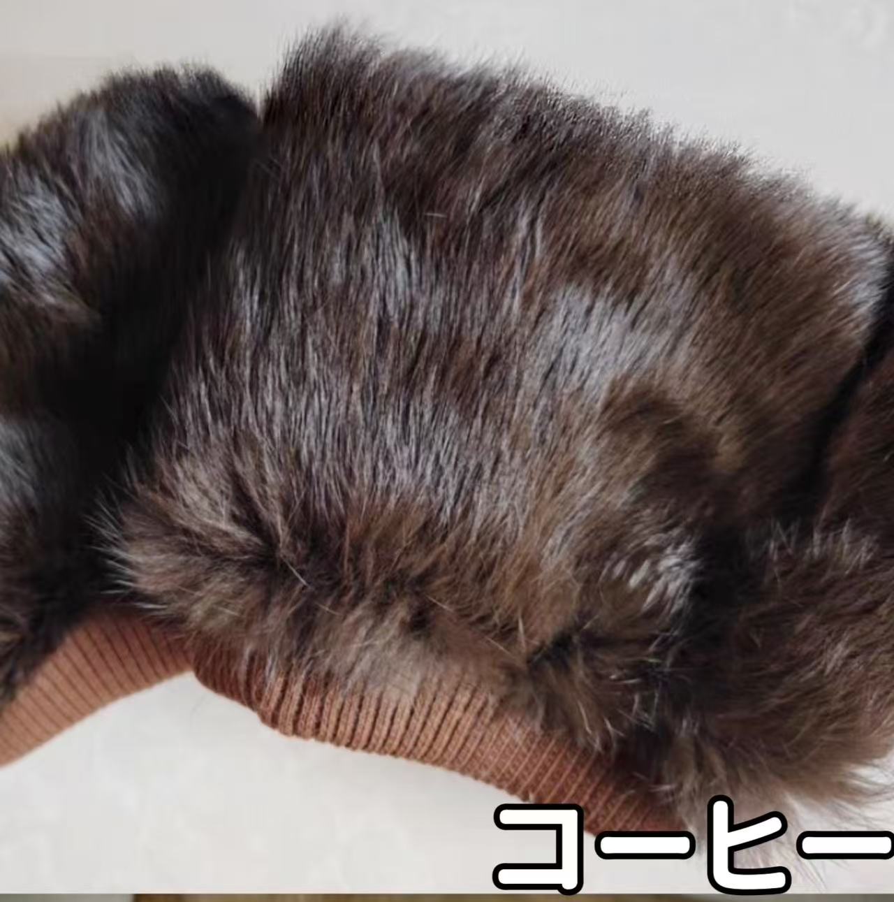 レッグウォーマー 15cm ファー ブーツカバー バイク ファーアーム