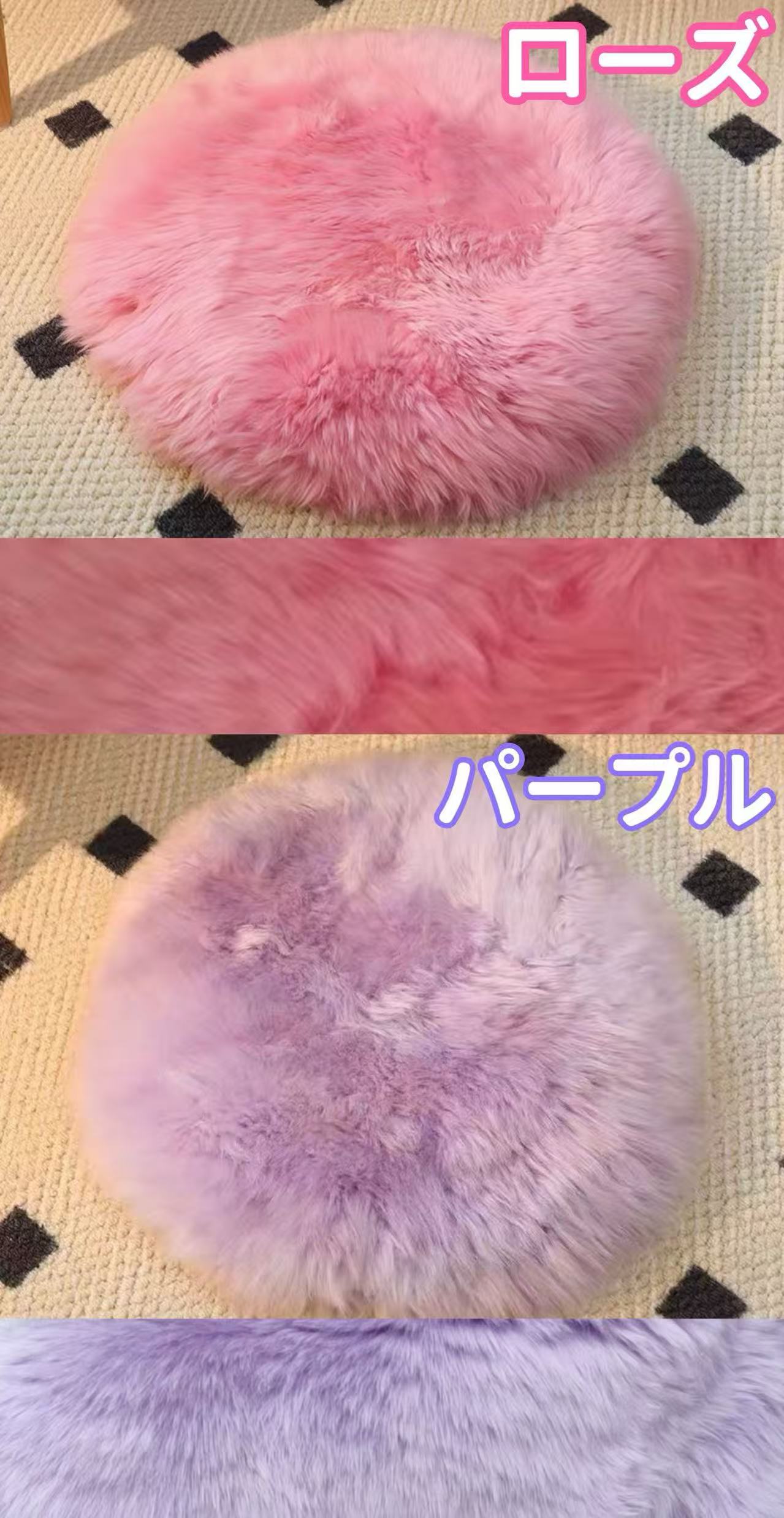 ムートンクッション 50 天然 洗える 50cm カークッション 車 運転席