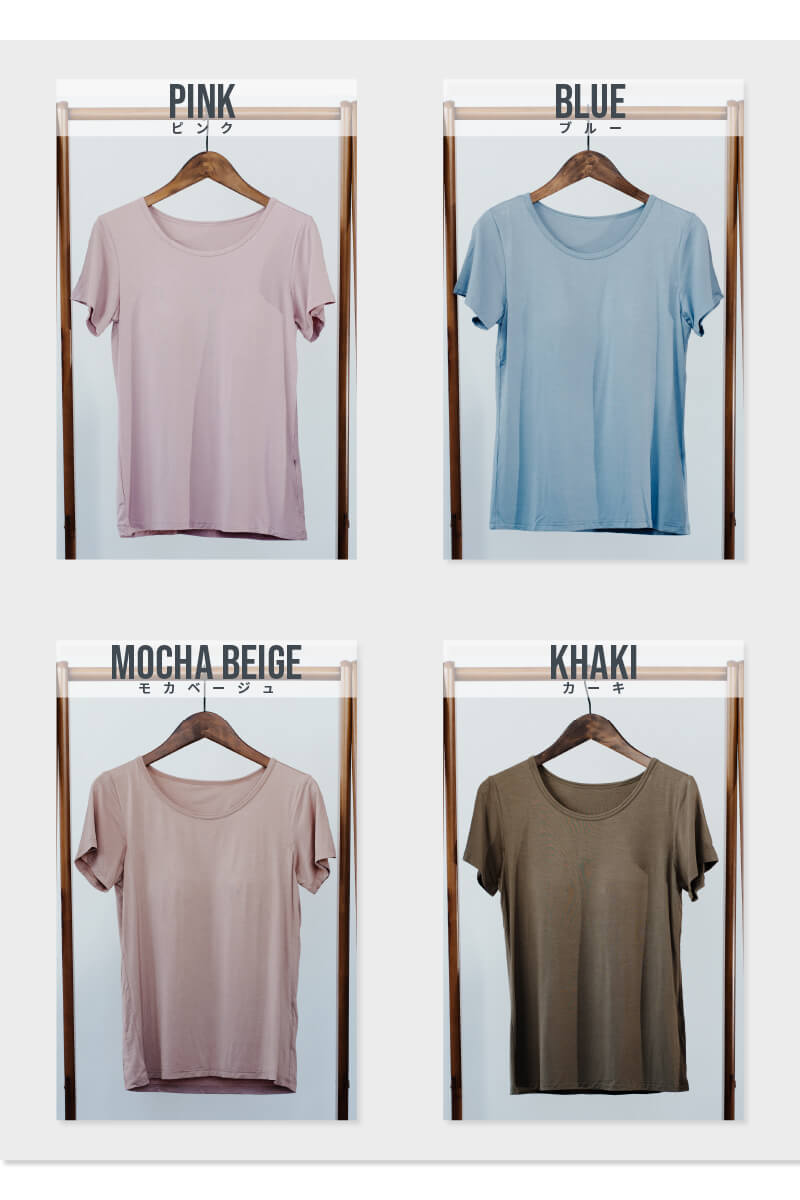 カップ付きtシャツ