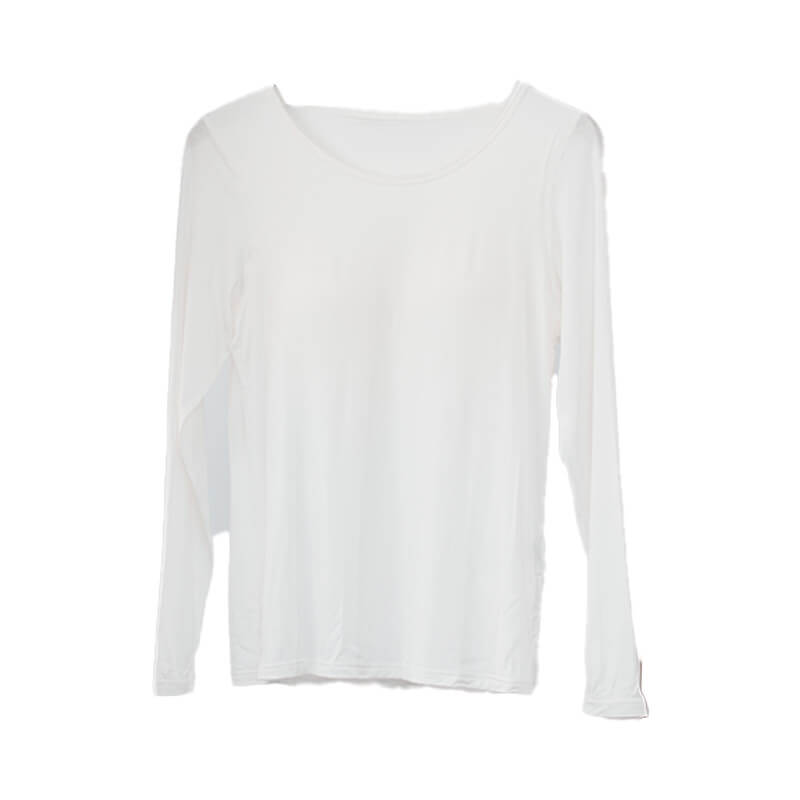 カップ付き ロンT 長袖 ブラトップ付きtシャツ トップス