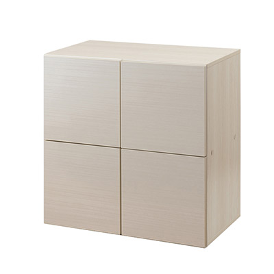 積み重ねができる ユニットキャビネット 扉タイプ 幅70cm 高さ70cm