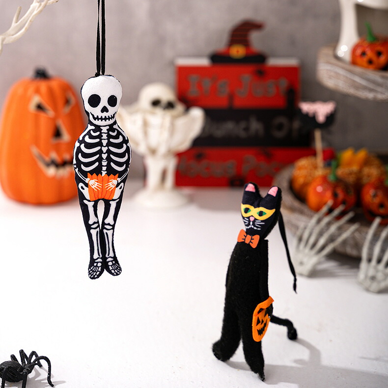 ハロウィン 飾りつけ 飾り カボチャ お化け 黒猫 ガイコツ 装飾