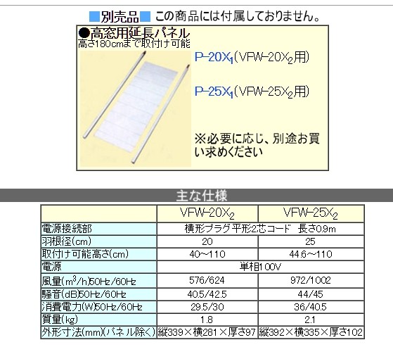 在庫あり] 東芝 VFW-25X2 換気扇 窓用換気扇 羽根径 25cm 排気式 ☆2