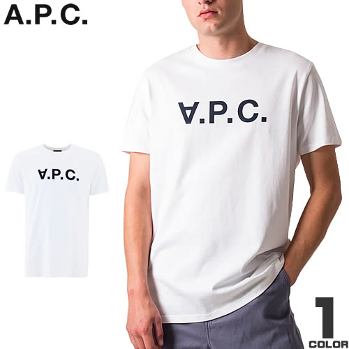 アーペーセー A.P.C. Tシャツ 半袖 クルーネック 丸首 メンズ ロゴ