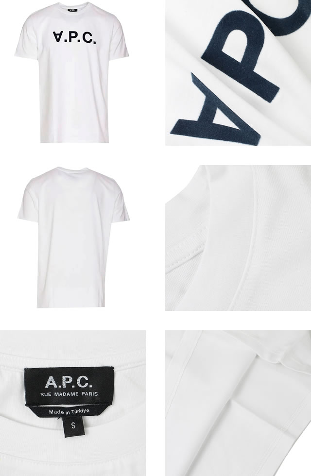 アーペーセー A.P.C. Tシャツ 半袖 クルーネック 丸首 メンズ ロゴ コットン シンプル 大きいサイズ ブランド プレゼント 白 ホワイト :  265-001 : MSS - 通販 - Yahoo!ショッピング