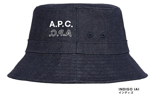 A.P.C. ネイビー バケットハット Mサイズ Jean バケットハット｜GOLF / ACC｜A.P.C. | アーペーセー日本