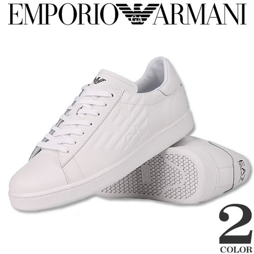 エンポリオアルマーニ Emporio Armani スニーカー メンズ 白 黒 エンポリオアルマーニ Emporio Armani スニーカー メンズ 白 黒