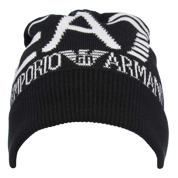 お値下げ中　新品未使用　EMPORIO ARMANI ビーニー帽 EMPORIO ARMANI エンポリオ アルマーニ EA7 帽子 ニット帽