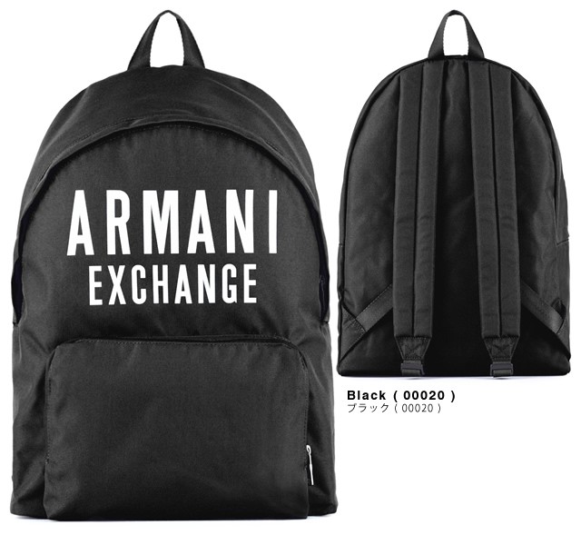 アルマーニ エクスチェンジ ARMANI EXCHANGE バッグ リュック バックパック メンズ 通勤 通学 ブランド プレゼント 黒 ブラック