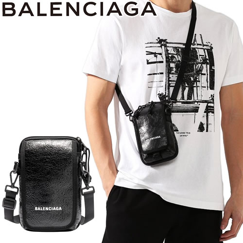 バレンシアガ BALENCIAGA バッグ ショルダー トラベルポーチバッグ エクスプローラー クロスボディ ポーチ レディース メンズ ロゴ 小さい  ブランド 黒 ブラック