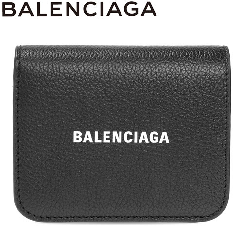 バレンシアガ BALENCIAGA 財布 二つ折り財布 キャッシュ ビフォールド コンパクト ウォレット メンズ レディース 小さめ ブランド  使いやすい 本革 黒 ブラック