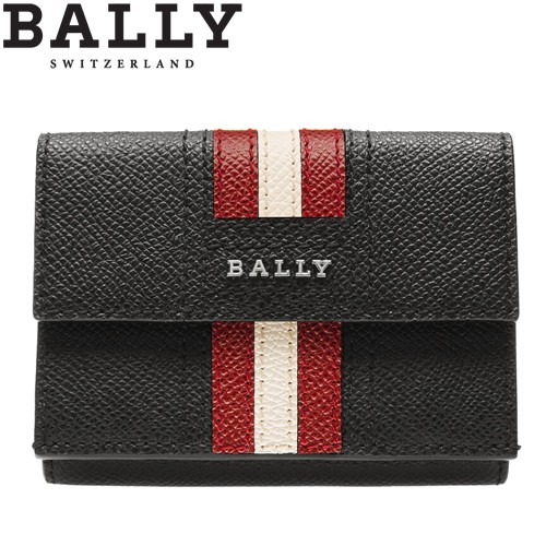 バリー BALLY 財布 三つ折り財布 ミニ財布 コンパクト財布 ティアー メンズ ブランド 本革 革 小銭入れ付き プレゼント 男性 黒 ブラック  TEIR LT 6229027