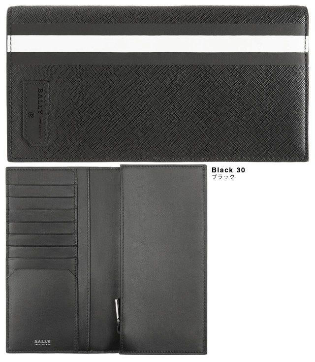 【専用】　　新品✴︎BALLY ブラック 長財布 バリー メンズ 長財布 BALLY 6218049 10 ブラック[品番