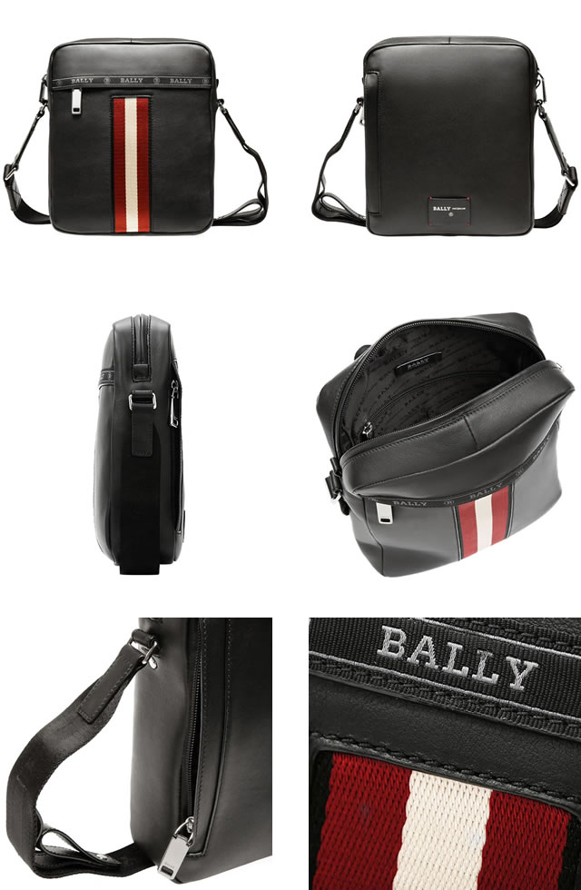 Bally バリー BALLY ショルダーバッグ ブラック レザー クロス