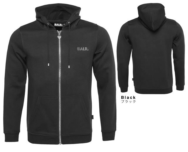 BALR. ホワイト ジップアップパーカー Sサイズ BALR. パーカー JP Q-SERIES REGULAR FIT ZIP THROUGH HOODIE