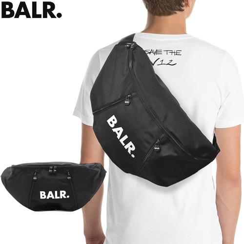 ボーラー BALR. バッグ ウエストポーチ ボディバッグ ショルダーバッグ メンズ Uシリーズ 大きめ 斜めがけ 大容量 ブランド プレゼント 黒  ブラック