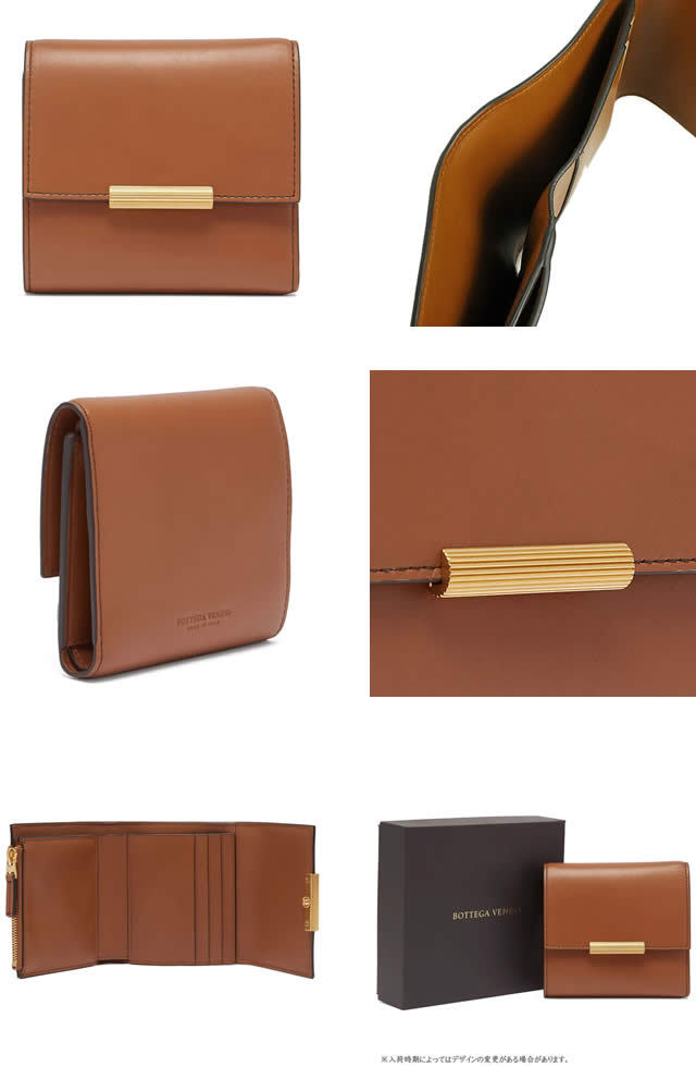 正規品⭐️美品⭐️カーフレザー　BOTTEGAVENETA 男女 財布　コンパクト BOTTEGA VENETA（ボッテガ・ヴェネタ） 財布 ミニ財布 三つ折り財布