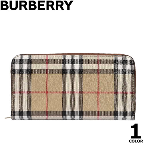 バーバリー BURBERRY 財布 長財布 チェック ジップウォレット レディース メンズ ラウンドファスナー ブランド アーカイブベージュ