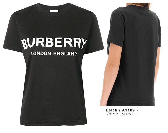 バーバリー BURBERRY Tシャツ 半袖 クルーネック 丸首 レディース