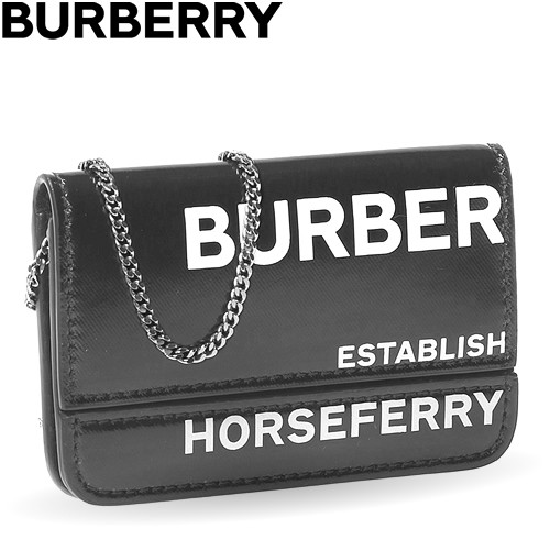 新品定番人気BURBERRY バーバリー クロスチェーン カード入れ 小銭入れ カードケース 小物