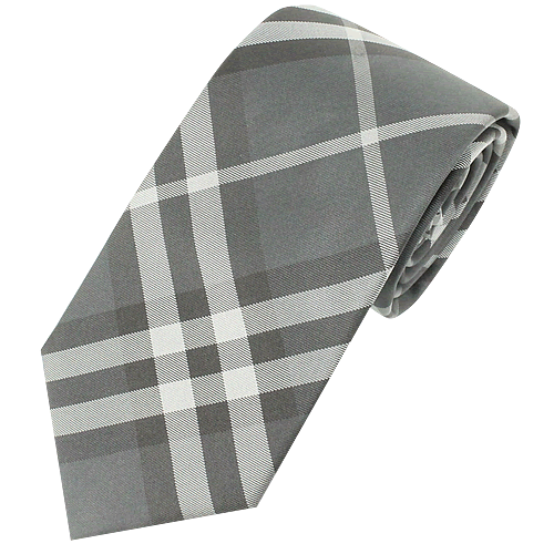 バーバリー BURBERRY ネクタイ ナロータイ チェック ストライプ シルク 