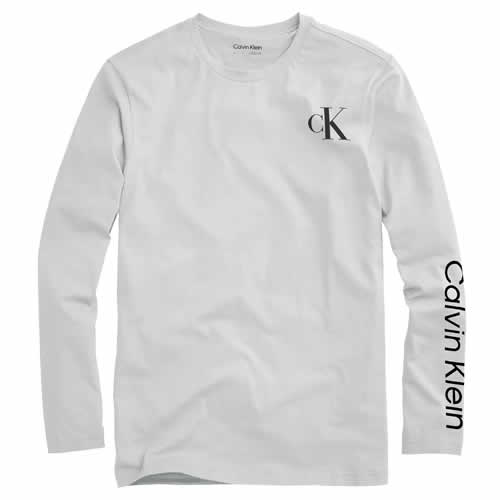 カルバンクライン Calvin Klein 長袖Tシャツ ロンT クルーネック メンズ 男性 ブランド ロゴプリント 黒 白 LS TEE CHEST  MONOGRAM CREWNK 40IC812