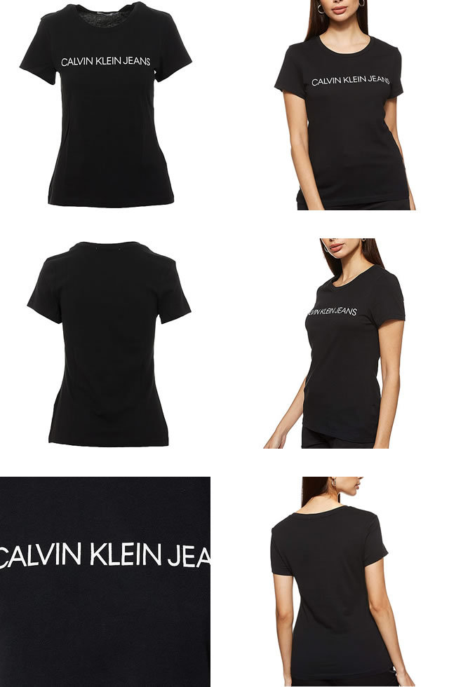 カルバンクライン Calvin Klein Tシャツ 半袖 レディース コア インス 