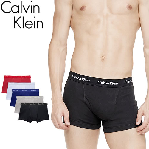 カルバンクライン Calvin Klein 下着 ボクサーパンツ ボクサーブリーフ 5枚セット 5枚組 メンズ ロゴ 前開き 綿 ローライズ ブランド  大きいサイズ 黒 ブラック