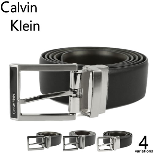 カルバンクラインベルト　ロゴ黒 Calvin Klein（カルバン・クライン） ベルト リバーシブル メンズ ロゴ