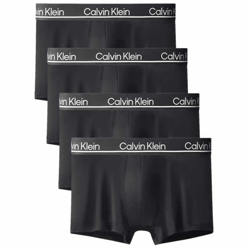 カルバンクライン Calvin Klein ボクサーパンツ 4枚セット 4枚組 メンズ アンダーウェア 下着 ポリエステル ロゴ おしゃれ  大きいサイズ 前閉じ NP2446O