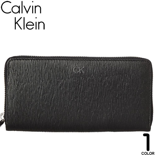 【新品】カルバンクライン  長財布　ジッピー　黒 Calvin Klein（カルバン・クライン） 財布 長財布 ジップ アラウンド