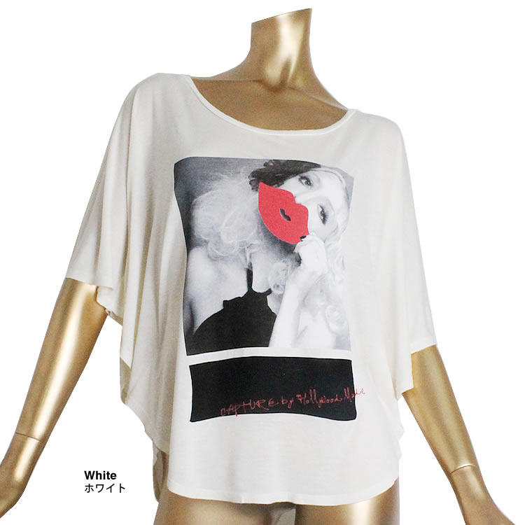 ハリウッドメイド HOLLYWOOD MADE レディース Tシャツ WOMEN'S T-SHIRT ブラック S 半袖 HOLLYWOOD MADE ハリウッドメイド CAPTURE by Hollywood Made T