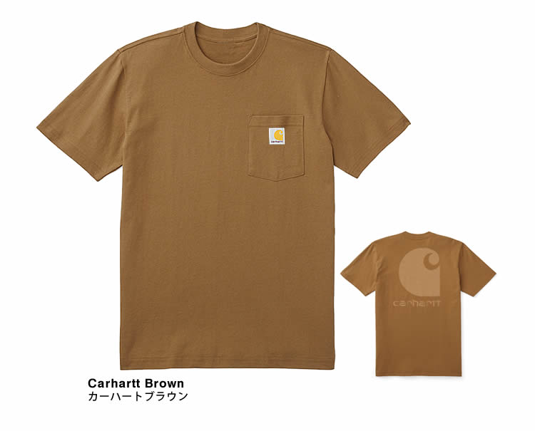 カーハート Carhartt ポケット グラフィック Tシャツ 半袖 メンズ ヘビーウェイト 厚手 ...